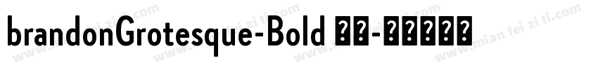 brandonGrotesque-Bold 粗体字体转换